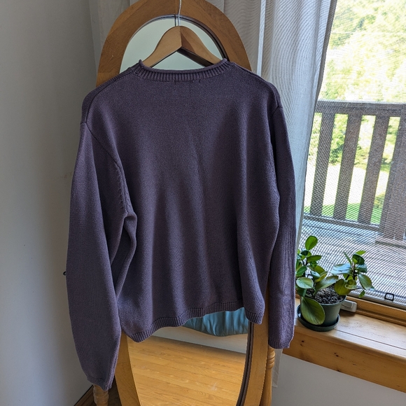 🪻 Vintage - Lilac embroidered sweater - Picture 2 of 6